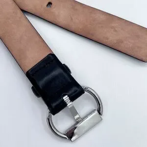Garuglieri | Accessories | Garuglieri Black Leather Belt 25  display picture 3